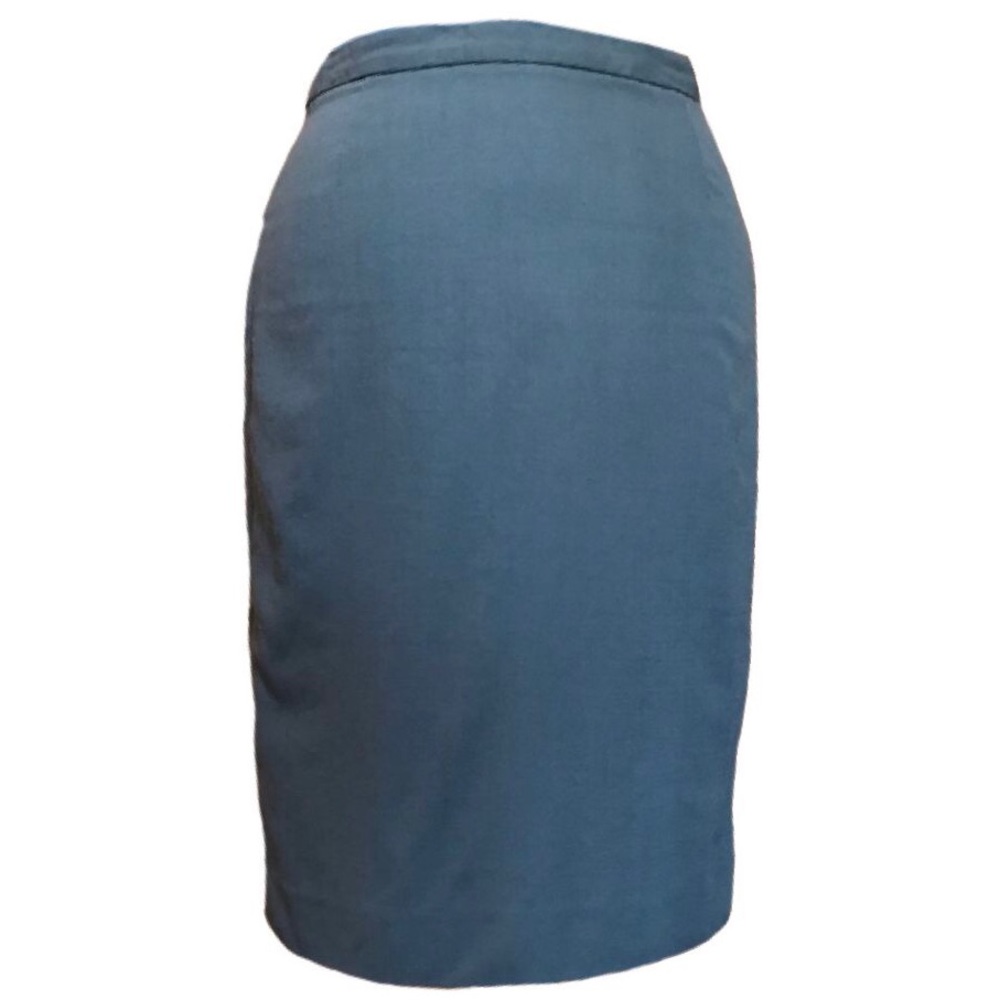 J. Crew Vintage Gray Wool Pencil Skirt